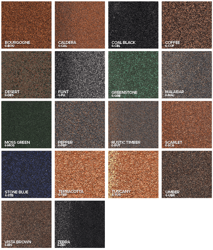 varitile roofing colors